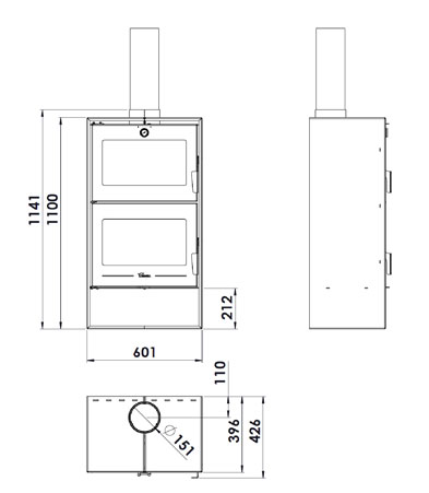 Scheda tecnica stufa legna Altea
